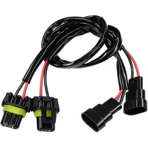 HUIQIAODS 9006 9005 HB3 HB4 Sockets Male Female Adapter Extension Wiring Harness Connector for LED Headlight Fog Light