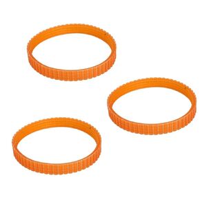 XMHF Electric Planer Drive Orange PU Belt Band 226mm Inner Girth 3Pcs