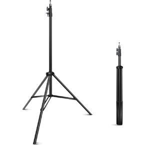 JYJZPB 9.5Ft/2.8M Heavy Duty Light Stand Photography Tripod Spring Cushioned Adjustable for Strobe, LED Video Light, Ring Light, Monolight, Reflector, Speedlight，Softbox