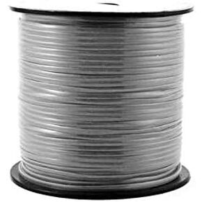 Solid Metallic Silver Plastic Craft Lace Lanyard Gimp String Bulk 50 Yard Roll