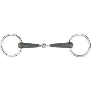 HORZE Rubber Loose Ring Snaffle Bit