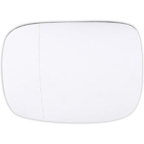 X AUTOHAUX Car Rearview Left Driver Side Heated Mirror Glass Replacement W/Backing Plate for Volvo XC70 2008-2016 XC90 2007-2014 V70 2007