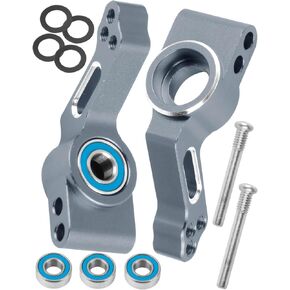 hopsupRC Upgrades Parts for 1/10 Slash VXL 2WD/Stampede VXL 2WD/Rustler VXL 2WD/Bandit VXL 2WD,Aluminum Rear Stub Axle Carriers,w/Bearing,Titanium