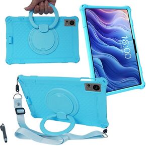 Case for Teclast T60 12-inch Tablet, Multi-Angle Viewing of Videos or Games Multi-Color Silicone Multi-Purpose Case (Colorful Blue)