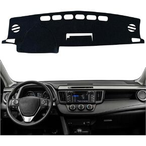 Dash Mat Cover Custom Interior Center Console Compatible with Toyota RAV4 SUV 2013 2014 2015 2016 2017 2018 Dashboard mat Covers Accessories (2013-2018)