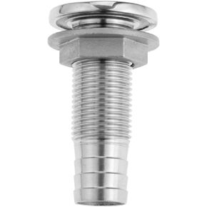 Mtsooning Thru-Hull Valve Fitting, Steel Boat Thru Hull, Thru Drain Connector, Marine Hull Scupper, Boat Drain Outlet for Yachts Boats Ships