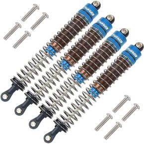 1/10 110mm RC Oil filled Shock Absorbers kit for Tamiya Bullhead Super Clod Buster TRX4 Axial SCX10 D90 Crawler Car Buggy Car Upgrades Replace Parts (Grey)