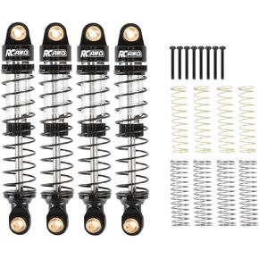 RCAWD Full Aluminum 59mm Shocks For Traxxas TRX-4M 1/18 4WD Upgrade Parts Black