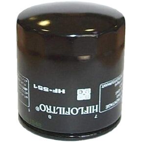 Hiflofiltro HF551 Premium Oil Filter, Black