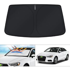 KUST Windshield Sun Shade for 2014-2020 Audi A3 Window Sunshade Sun Visor Protector Foldable Blocks UV Rays Keep Your Car Cooler