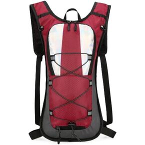 Hydration Backpack for Outdoor Activities, Biking, Hiking, Running, Camping, 2L Capacity, Adjustable Straps