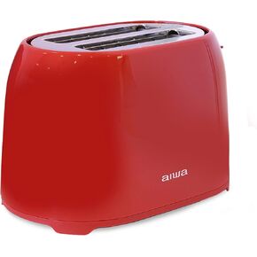 محمصة خبز أيوا، شريحتين بفتحة واسعة، وظيفة إعادة التسخين وإذابة الجليد، 6 إعدادات للتحمير، صينية فتات الخبز المنسدلة، أحمر in Kuwait