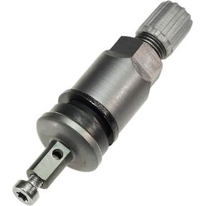 RDV037 - Fixed Aluminum TPMS Valve (clamp-in) - 43mm Black