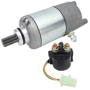 Soarider Starter & Relay for Yamaha Bear Tracker 250 2WD YFM250 1999-2004, 4XE-81890-00-00 4XE-81800-00-00 18754 18754N 410-54016 SMU0063 SM-7255 113546 YA-103 495709 49-5709