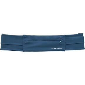 Nathan Adjustable Fit Zipster Running Belt, Zippered, Weather-Resistant Pocket & Two Quick-Stash Pockets, Adjustable Buckle