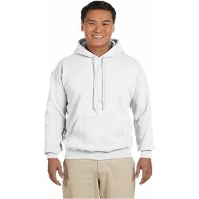 Gildan Men's Fleece Hooded -Sweatshirt, Style G18500, Natural Whites