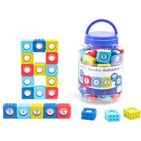 Educational Insights Number BubbleBrix - Toddler Learning Toys, Learn Numbers, Fidget Popper Learning Toys, Easter Basket Stuffers for Kids, Gift for Kids Ages 3+