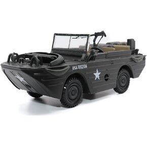1:43 Scale Willys Jeep 1/4-Ton Utility Truck with Trailer - Militaria Diecast by Motorcity Classics
