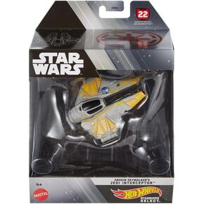 STAR WARS Hot Wheels Starships Select Premium Die-Cast Jedi Interceptor (HMJ00)