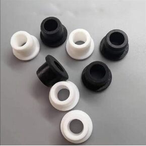Jinchao-O-Ring Sealing Washer Round Hollow Silicone Rubber Grommet Hole Plug Wire Cable Wiring Protect Bushes O-Rings Sealed Gasket, Rubber (Color : White, Size : 8mm(Bore 4.5mm) 5pcs)