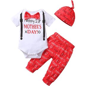 BIRTHDAY SHARK Boy My 1st Mother's Day Outfit First Mothers Day Baby Boy Outfit