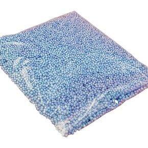 FOMIYES 3 Packs of Foam Beads, Mini Polystyrene Balls for DIY Crafts, Arts Project, Floral Decor (Blue)
