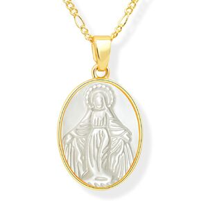 Virgin Mary Necklace - Miraculous Medal - Miraculous Medals Catholic - Medalla De La Virgen Milagrosa - Christian Jewelry For Women - Religious Gifts For Women - Christian Necklace (Miraculous)