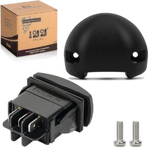 Forward Reverse FWD REV Switch 48V for Since 1996 Electric Golf Cart Club Car DS/Onward/Tempo/Precedent, Replacement Part 101856001, 101856002 (with Base Screw Set)