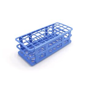 Heathrow Scientific HEA243073B Fold and Snap Rack for 13mm Tubes, Blue