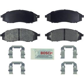 BOSCH BE830H Blue Semi-Metallic Disc Brake Pad Set With Hardware - Compatible With Select Nissan Frontier, Xterra; FRONT