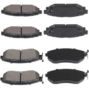 TALAMOYI Front & Rear Disc Brake Pads Kit D1539 D1114 For Scion FR-S 13-16,For Subaru BRZ 13-16,For Subaru Impreza 11-16,For Subaru Legacy 13-14,For Subaru Outback 13-14,For Subaru WRX 13-14 8PCS