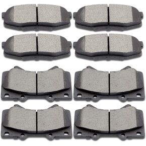 مجموعة وسائد فرامل قرصية أمامية وخلفية من السيراميك من SCITOO تناسب 2008-2011 2013-2019 لسيارة LEXUS LX570، 2008-2011 2013-2019 لسيارة TOYOTA Land Cruiser، 2008-2019 لسيارة TOYOTA Sequoia، 2007-2019 لسيارة TOYOTA Tundra in Kuwait