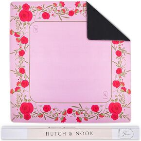 Hutch & Nook Mahjong Mat | 33" Non-Slip Card Table Cover | Decorative Game Mat for Mahjong Set, Dominoes, Poker & More