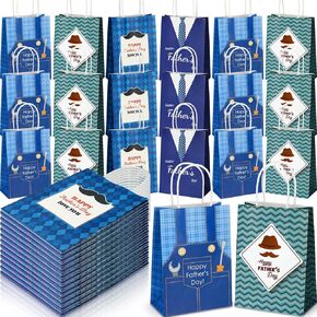 Saypacck 100 Pcs Fathers Day Bags Fathers Day Gift Bags Bulk Fathers Day Party Favors Fathers Day Gift Bags Fathers Day Favors Fathers Day Party Supplies for Dad Grandpa Father's Day Party Supplies in Saudi Arabia