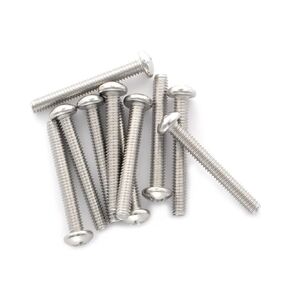 #8-32 x 1-1/4" Phillips Pan Head Machine Screws, 304 Stainless Steel Bolts, Pack of 50