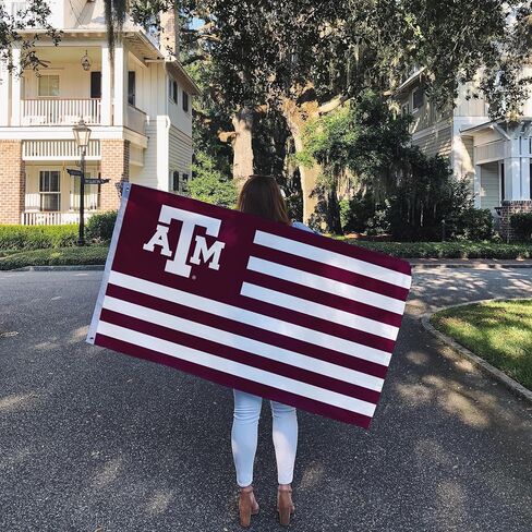 Desert Cactus Texas A&M University Flag Aggies TAMU Flags Banners 100% Polyester Indoor Outdoor 3x5 (Style Nation) in Saudi Arabia