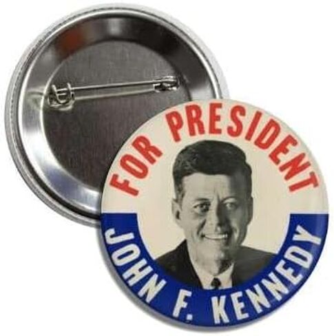 For President John F. Kennedy Replica 1960 Political Button Badge Pin in Saudi Arabia