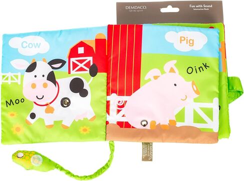 DEMDACO Happy Barnyard Friends Corn Rustic Red Children's Musical Soft Book Toy in Saudi Arabia