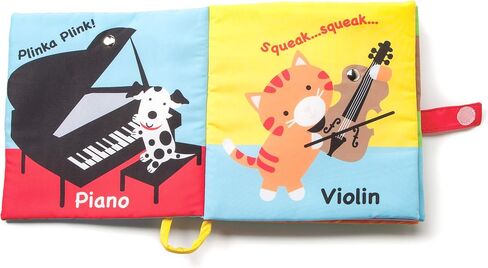 DEMDACO Happy Barnyard Friends Corn Rustic Red Children's Musical Soft Book Toy in Saudi Arabia