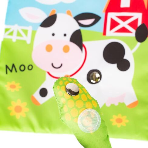 DEMDACO Happy Barnyard Friends Corn Rustic Red Children's Musical Soft Book Toy in Saudi Arabia