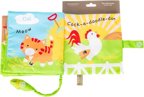 DEMDACO Happy Barnyard Friends Corn Rustic Red Children's Musical Soft Book Toy in Saudi Arabia