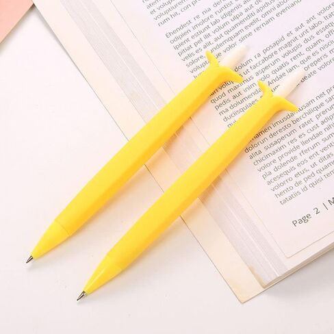 Galyacht 1Pcs Yellow Banana Kawaii Mechanical Pencils, Retractable Press Pens Creative Automatic Pens, School Stationery Writing Supplies Mechanical Pencils in Saudi Arabia