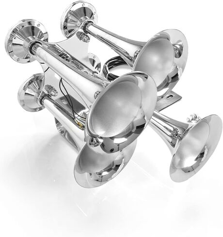 HIGHSOAR 12V/24V Truck Air Horn 150DB 3 Trumpet Horns Kit universal for Car Train Boat in Saudi Arabia