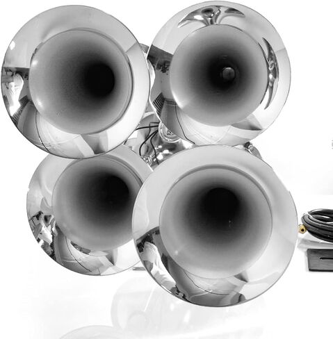 HIGHSOAR 12V/24V Truck Air Horn 150DB 3 Trumpet Horns Kit universal for Car Train Boat in Saudi Arabia