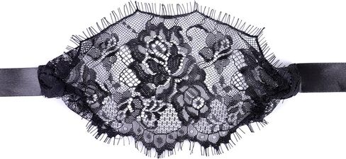 Women Mysterious Black Lace Masks in Kuwait