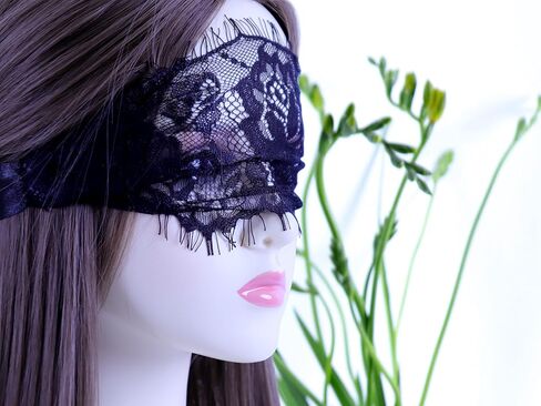 Women Mysterious Black Lace Masks in Kuwait