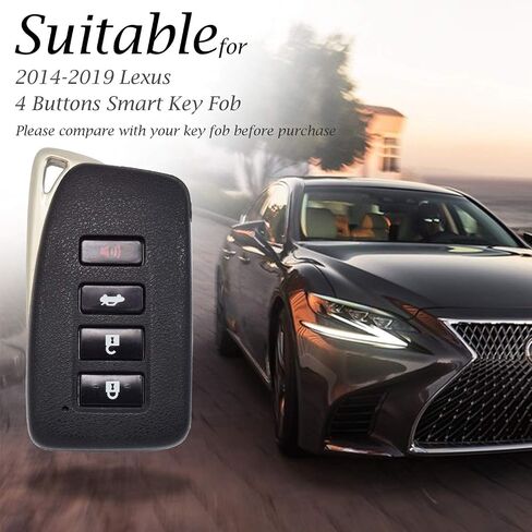 غطاء حماية من الجلد الأصلي من Vitodeco مناسب لـ 2014-2021 Lexus UX، NX، RX، GX، LX، is، ES، GS، LS (4 أزرار، أسود/أحمر) in Kuwait