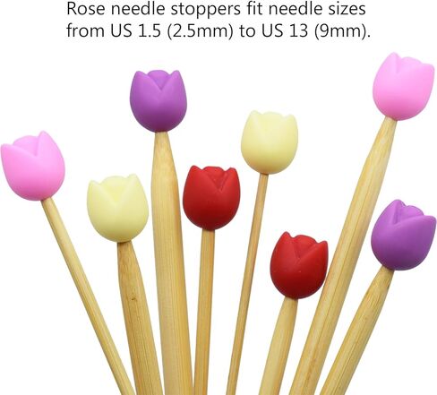 16 قطعة سدادات إبرة الحياكة لطيف زهرة الورد والفراشة إبرة نقطة حماة غرزة السدادات لوازم الحياكة اكسسوارات in Kuwait