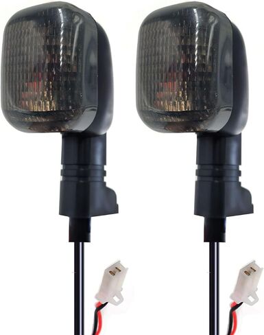 Motorcycle Front/Rear Turn Signal Indicator Light Compatible with BMW F650GS 99-07 F650CS Scarver 01-05 F650 GS CS ST Funduro Blinker Lamp (BLACK) in Saudi Arabia