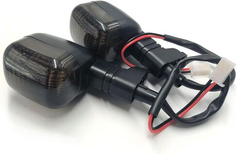 Motorcycle Front/Rear Turn Signal Indicator Light Compatible with BMW F650GS 99-07 F650CS Scarver 01-05 F650 GS CS ST Funduro Blinker Lamp (BLACK) in Saudi Arabia